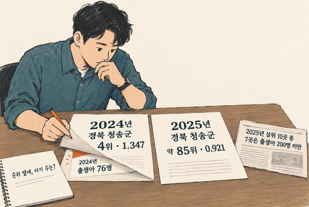 순위 아래 숨은 출생아 수